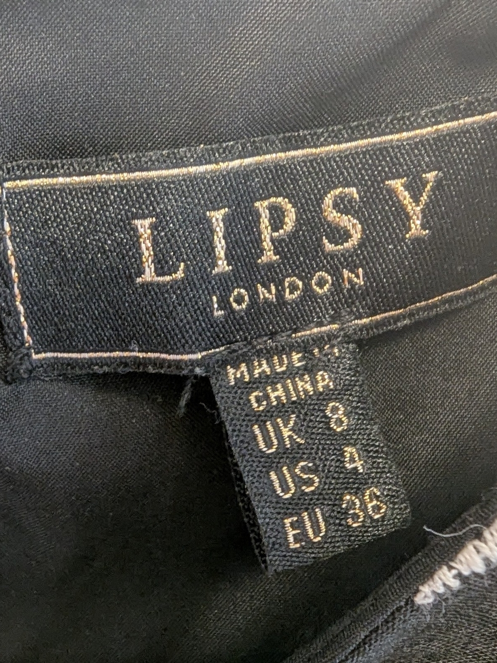 Lipsy London Black & White Embroidered Puff Sleeve Mini Dress - Picture 8 of 9
